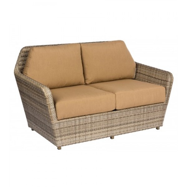 Pueblo S563021 Modern Outdoor Hotel Pool Lounge Commercial Woven Upholstered Loveseat